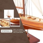 Y025F Enterprise Medium L60 (Fully Assembled) Y025 Enterprises Sm Sailboat Model America Cup L16.jpg